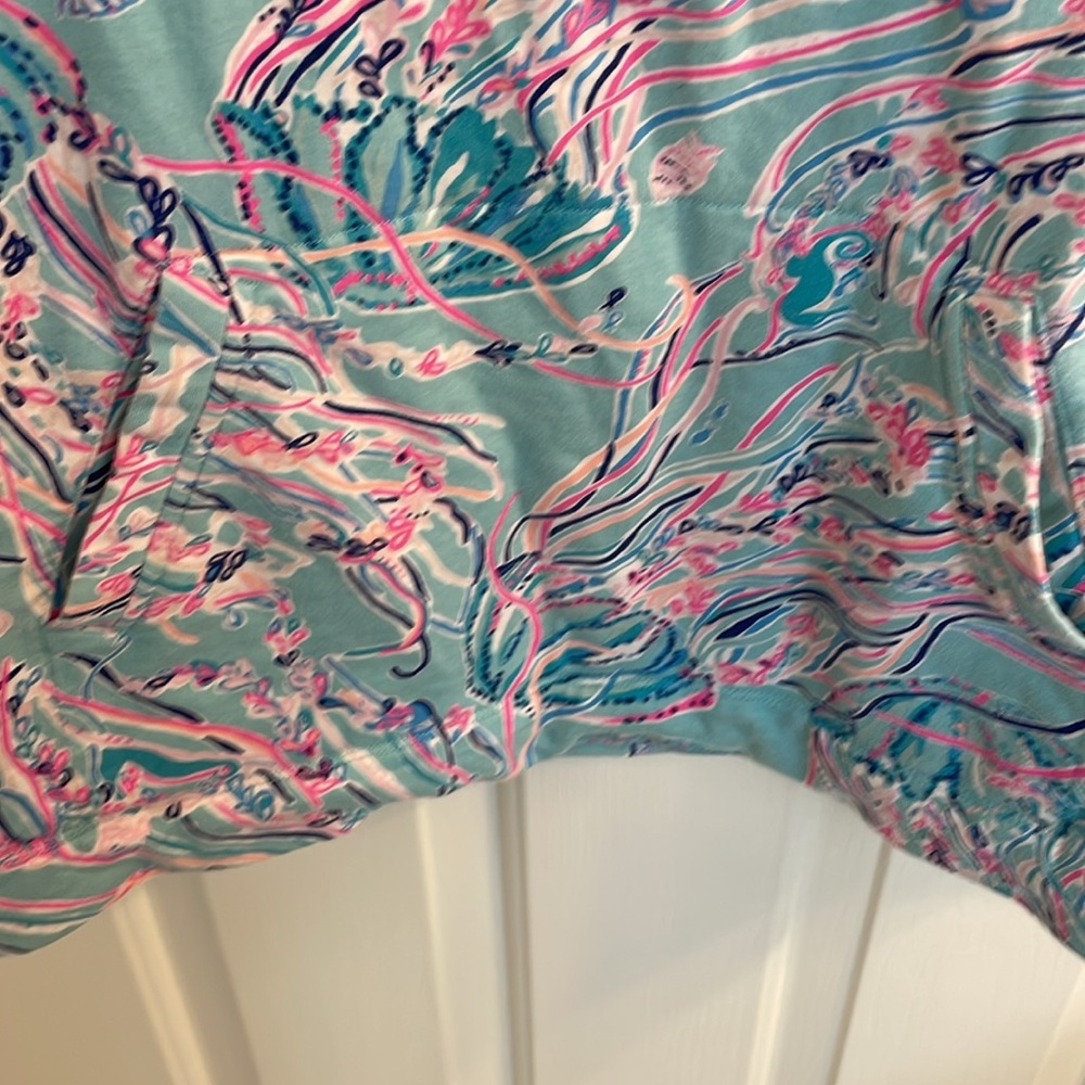 Lilly Pulitzer Multicolor Zip-Up Popover Top - Picture 8 of 14